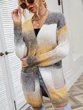 Load image into Gallery viewer, Women Full Size Pocketed Open Front Gradient Cardigan
