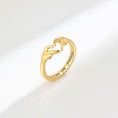Load image into Gallery viewer, Women Hand Heart Shape 925 Sterling Silver Open Ring
