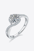 Load image into Gallery viewer, Women Adored 1 Carat Moissanite 925 Sterling Silver Crisscross Ring
