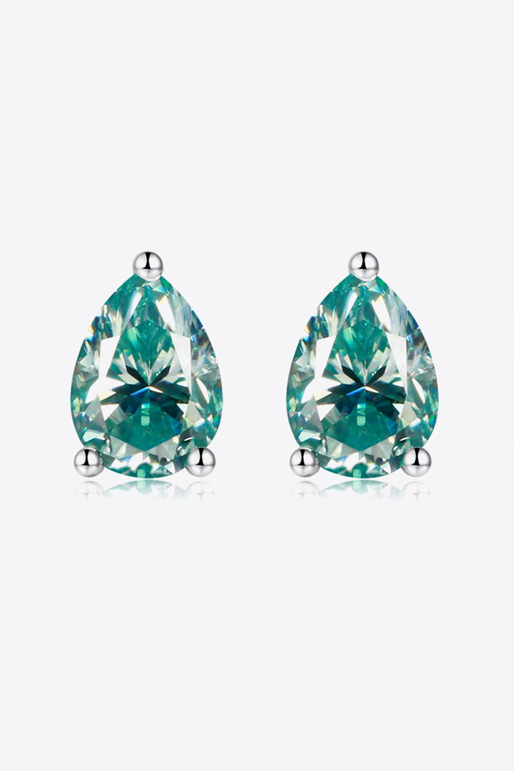 Women 2 Carat Moissanite Teardrop Earrings