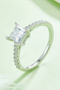 Load image into Gallery viewer, Women 1.21 Carat Moissanite 925 Sterling Silver Side Stone Ring
