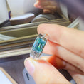 Load image into Gallery viewer, Women 3 Carat 925 Sterling Silver Moissanite Rectangle Shape Ring

