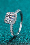 Load image into Gallery viewer, Women 2 Carat Moissanite Square Halo Ring
