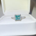 Load image into Gallery viewer, Women 2 Carat 925 Sterling Silver Moissanite Square Shape Ring
