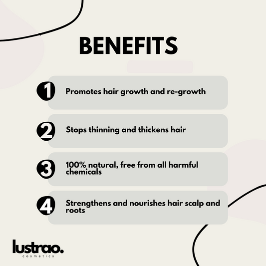 Lustrao Hair Regrowth Oil: Nourishing Elixir for Naturally Thriving Hair
