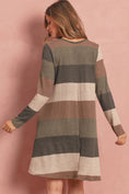 Load image into Gallery viewer, Long Sleeved Rib Stripe Pocket Dress
