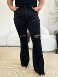Load image into Gallery viewer, Women Full Size High Waist Distressed Flare Jeans
