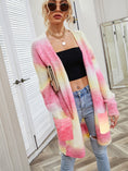 Load image into Gallery viewer, Women Full Size Pocketed Open Front Gradient Cardigan
