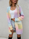 Load image into Gallery viewer, Women Full Size Pocketed Open Front Gradient Cardigan
