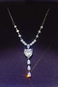 Load image into Gallery viewer, Women 3 Carat Moissanite 925 Sterling Silver Drop Necklace
