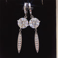 Load image into Gallery viewer, Women 10 Carat Moissanite 925 Sterling Silver Earrings
