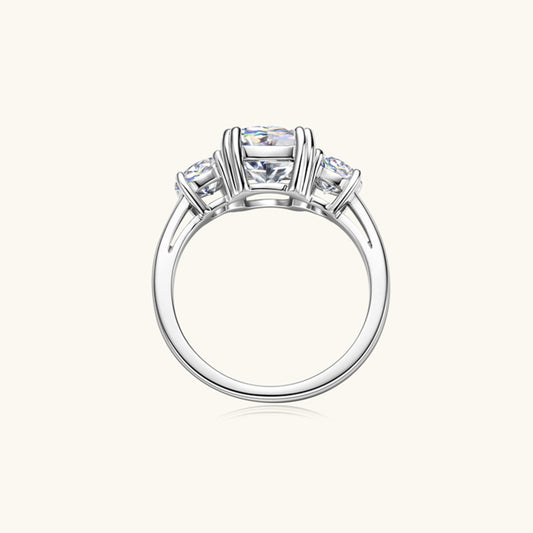 Women 3.5 Carat Moissanite 925 Sterling Silver Ring