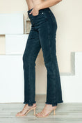 Load image into Gallery viewer, Women Full Size Button Fly Hem Destroy Straight Jeans
