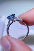 Load image into Gallery viewer, Women 1 Carat Moissanite 4-Prong Ring
