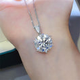 Load image into Gallery viewer, Women 10 Carat Moissanite 925 Sterling Silver Pendant Necklace
