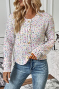 Load image into Gallery viewer, Women Confetti Button Up Long Sleeve Cardigan
