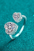 Load image into Gallery viewer, Women Heart-Shape Moissanite Open Ring
