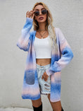 Load image into Gallery viewer, Women Full Size Pocketed Open Front Gradient Cardigan
