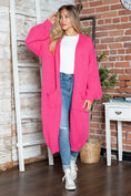Load image into Gallery viewer, Women Letter Dropped Shoulder Long Sleeve Cardigan
