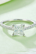 Load image into Gallery viewer, Women 1.21 Carat Moissanite 925 Sterling Silver Side Stone Ring
