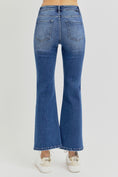 Load image into Gallery viewer, Women Full Size Distressed High Rise Crop Flare Jeans
