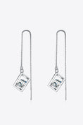 Load image into Gallery viewer, Women 2 Carat Moissanite 925 Sterling Silver Threader Earrings
